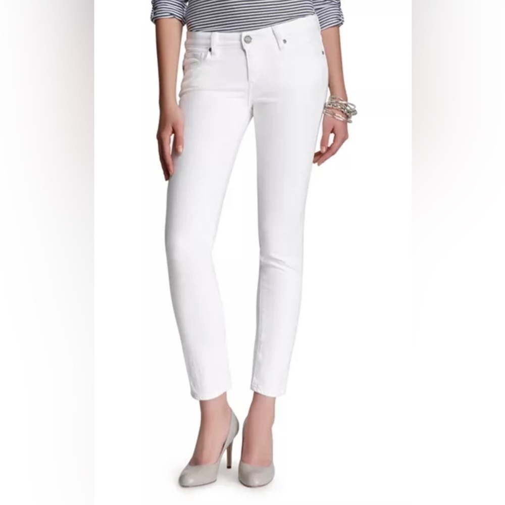 PAIGE Skyline Ankle Peg jeans in Optic White